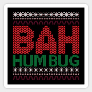Bah hum bug Christmas sweater Magnet